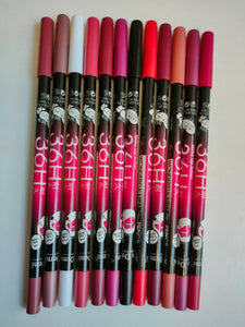 Matte Finish Lip Pencil, Pack of 12