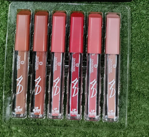 6 Pcs Matte 4D Lipgloss | lip gloss for Girls &amp; women