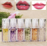 pack of 4 Flower Transparent Liquid Lip Oil, 5ml