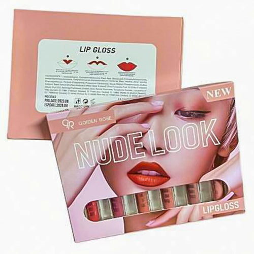 6 Pcs Nude Look High Pigment Matte Lipgloss Soft & Smooth Texture Hydrating Lipsticks (Random Color)