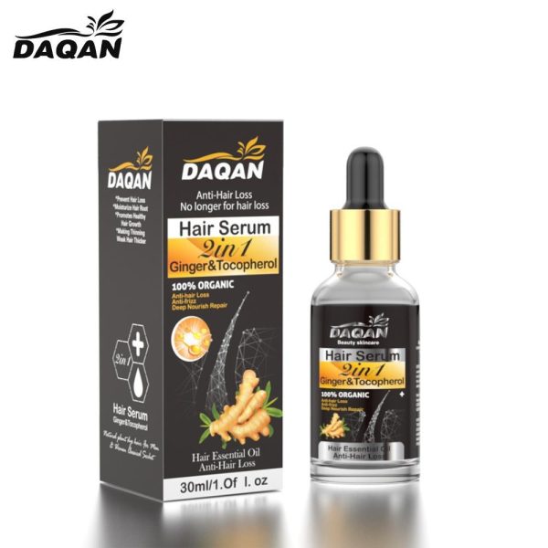 Anti Hair Loss Serum 2 In 1 Natural Hair Fall Serum Ginger And Tocopherol Hair Growth Essence Oil Hair Care Serum | Hair Loss Treatment For Men & Women